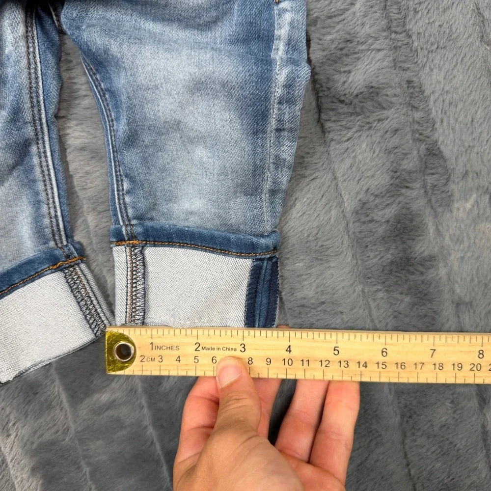 Hudson Kids Blue Denim Jeans Light Wash Cuffed 18 Months Toddler Boys Girls